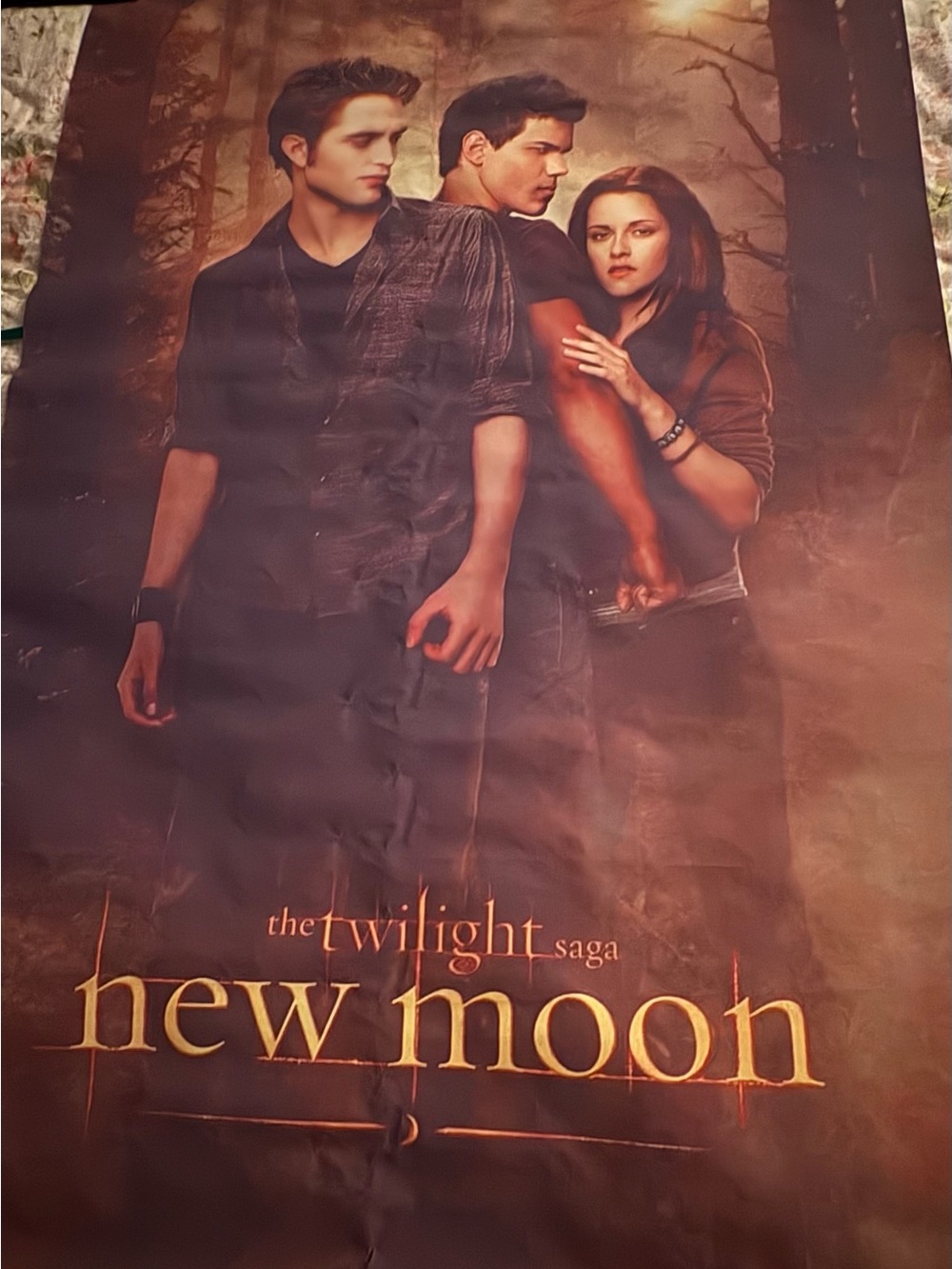 The Twilight Saga: New Moon Movie Poster - Brown/Gold Artwork